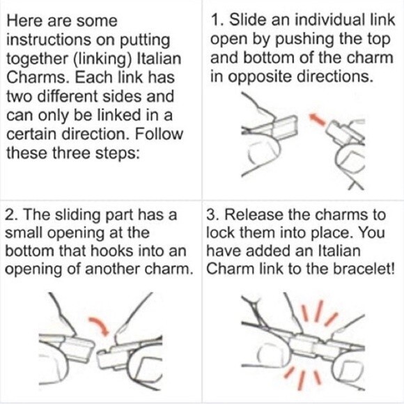 B’linQ Italian ‘I Love Jesus’ Stainless Steel Link Bracelet Charm - Picture 3 of 3